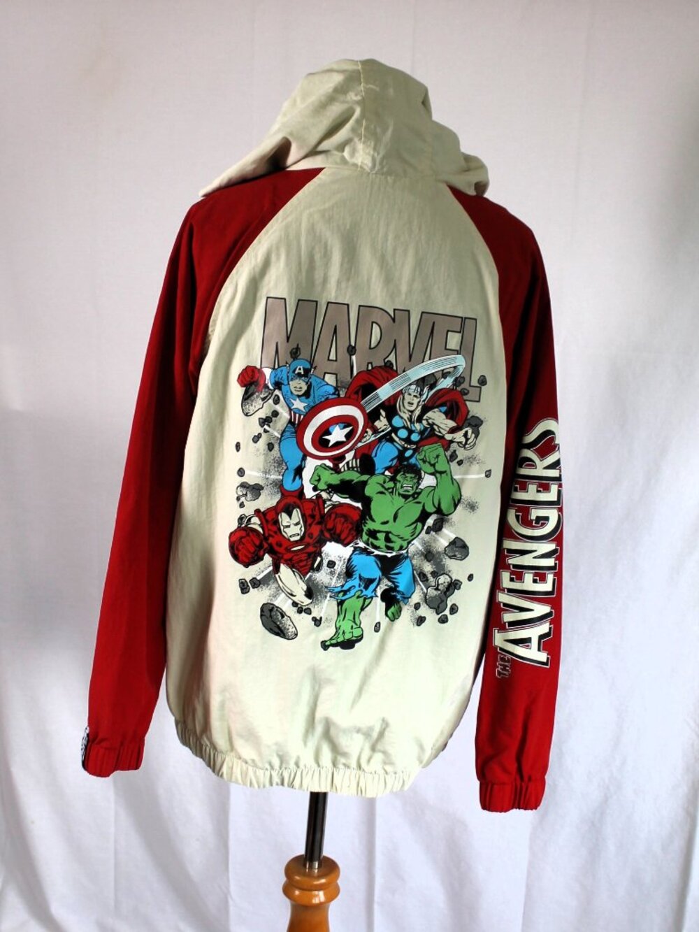 Marvel Avengers Windbreaker Hooded Jacket Youth XL (14/16)